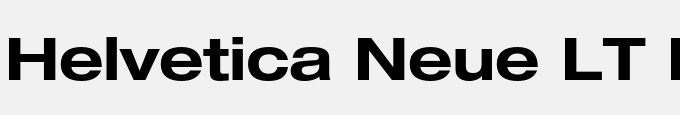 Helvetica Neue LT Pro 73 Bold Extended